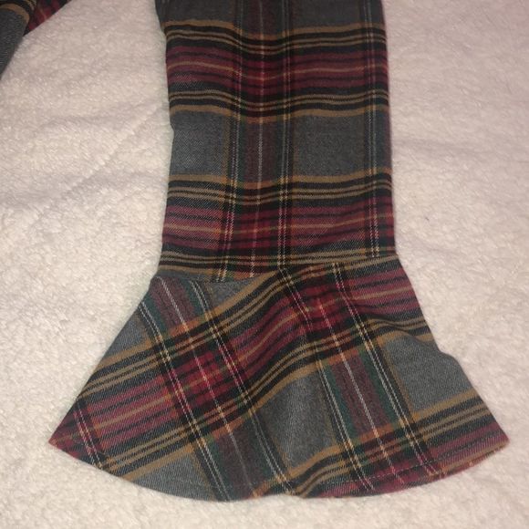 BP Women’s Flannel Ruffle Sleeve Blouse - Picture 2 of 5